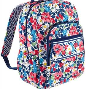 Summer Cottage Print Vera Bradley Backpack